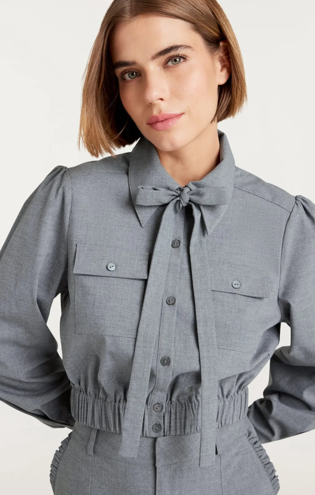 Cinq à Sept Francesca Top SteelGrey Hot