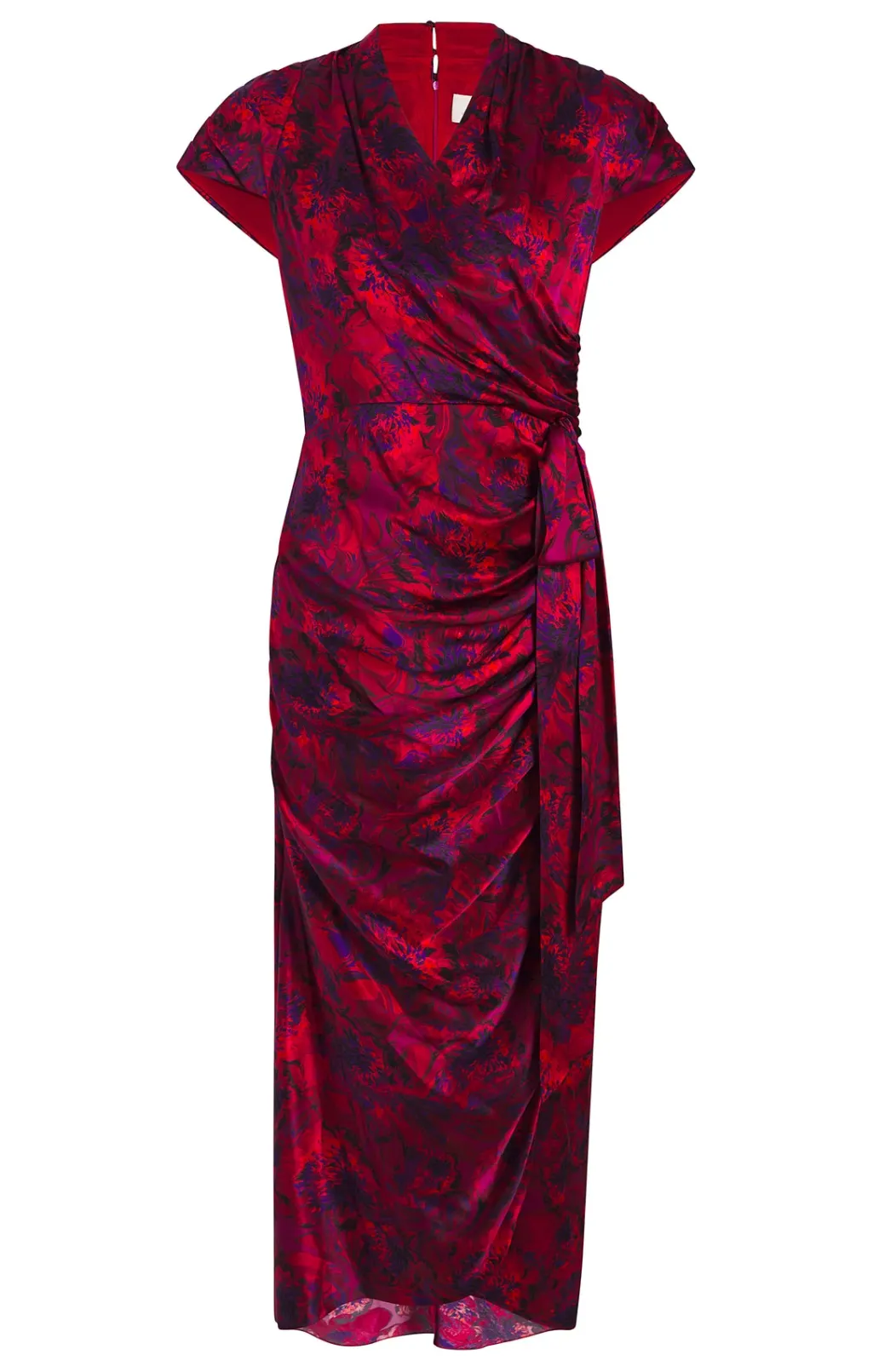 Cinq à Sept Gail Dress MarbledPeoniesDarkRedMulti Online