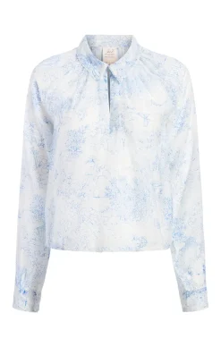 Cinq à Sept Garden Toile Mila Top White/Blue Outlet
