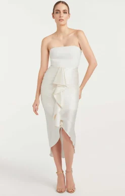 Cinq à Sept Georgiana Dress Ivory Clearance