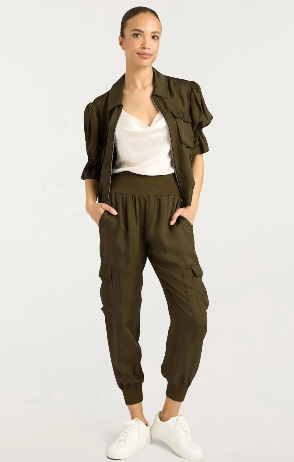 Cinq à Sept Giles Pant DarkOlive Discount