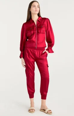 Cinq à Sept Giles Pant RedCurrant Sale
