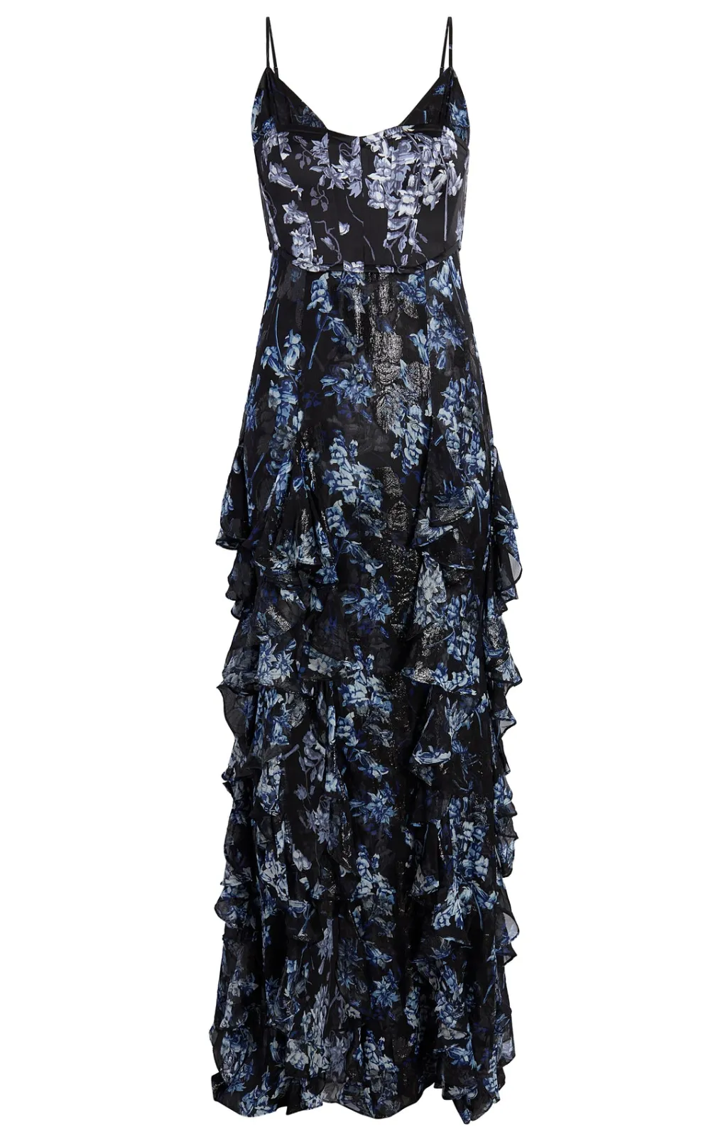 Cinq à Sept Glenda Gown CoastalFloralLurexBlackMulti Best