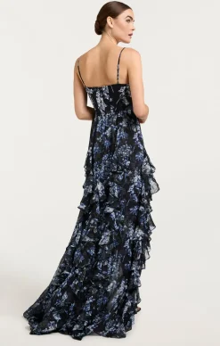 Cinq à Sept Glenda Gown CoastalFloralLurexBlackMulti Best
