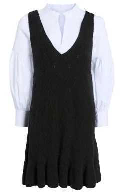 Cinq à Sept Greysen Dress Black/White Sale