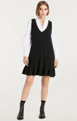 Cinq à Sept Greysen Dress Black/White Sale