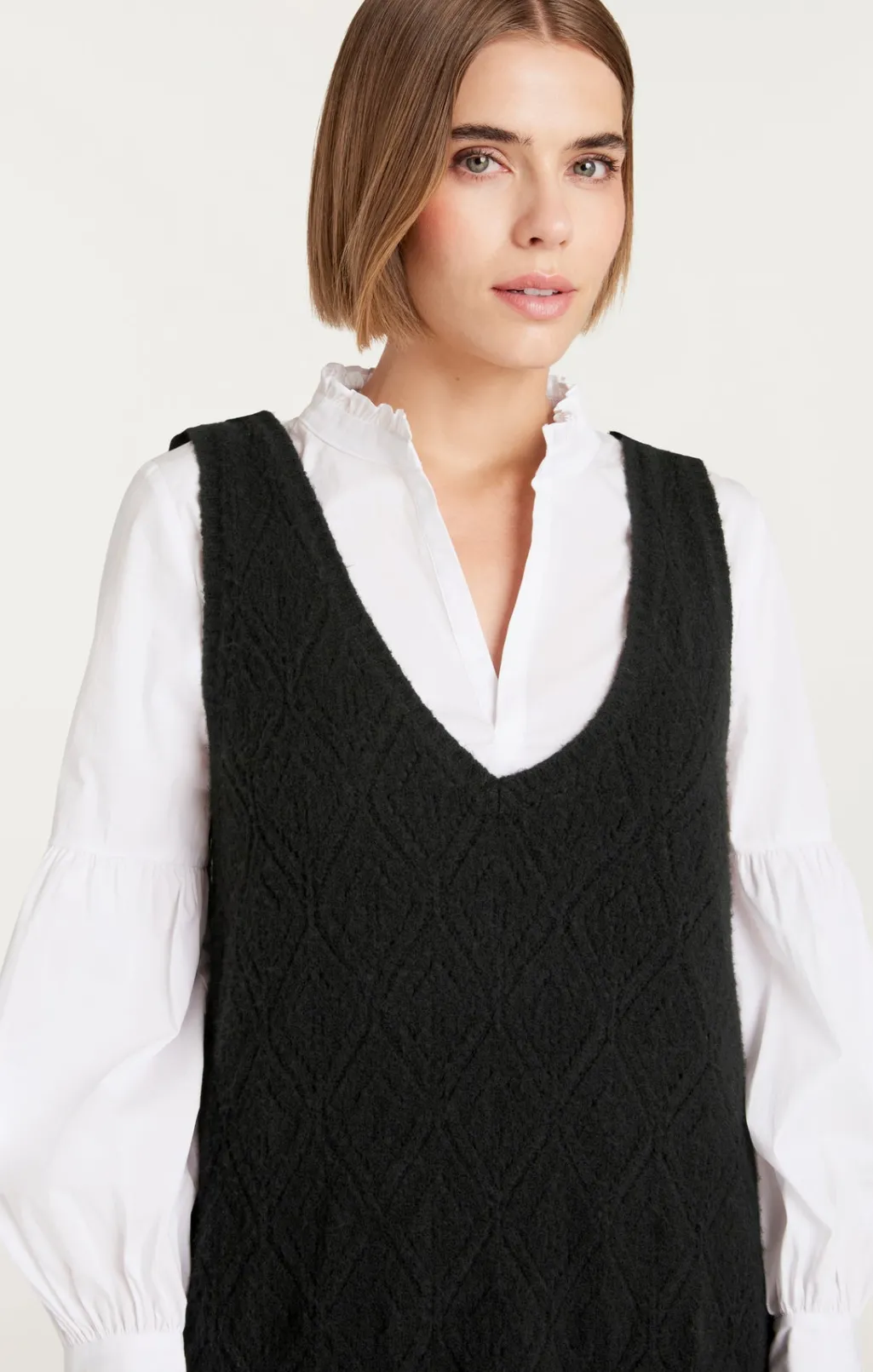 Cinq à Sept Greysen Dress Black/White Sale