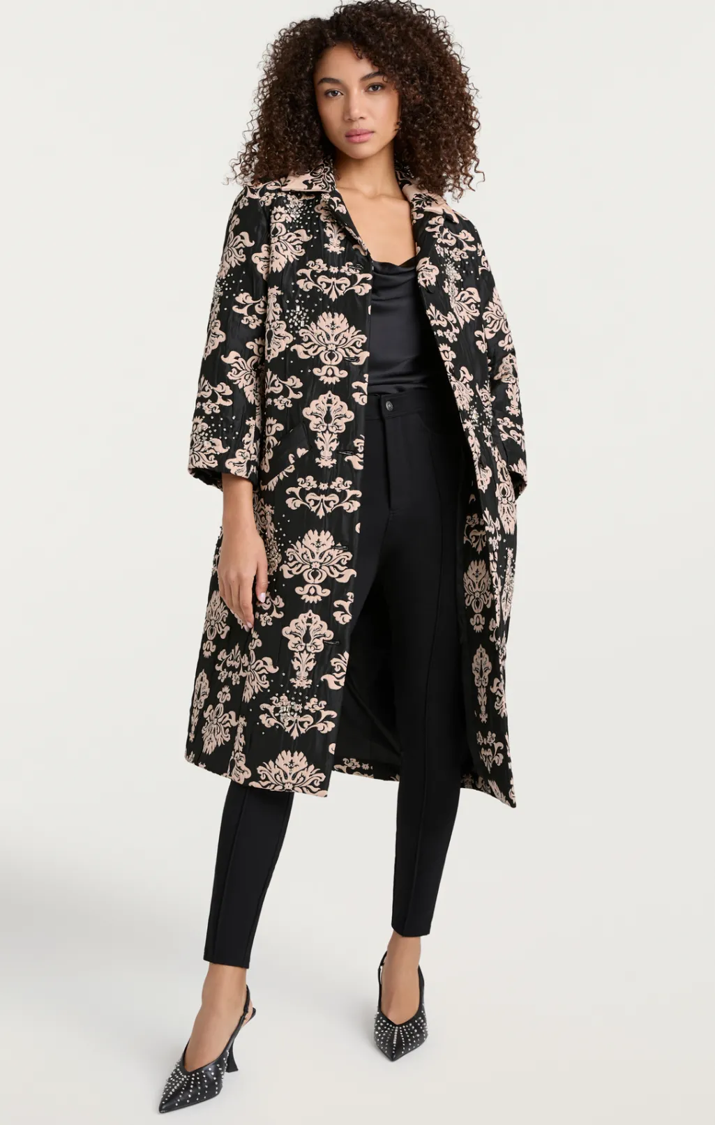 Cinq à Sept Haisley Coat Black Clearance