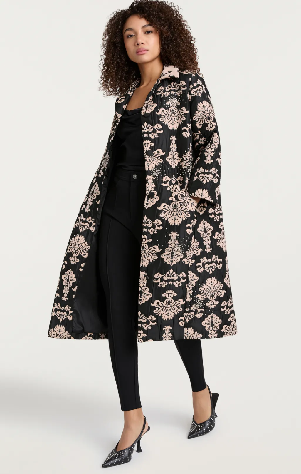 Cinq à Sept Haisley Coat Black Clearance