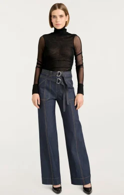 Cinq à Sept Halen Top Black Clearance