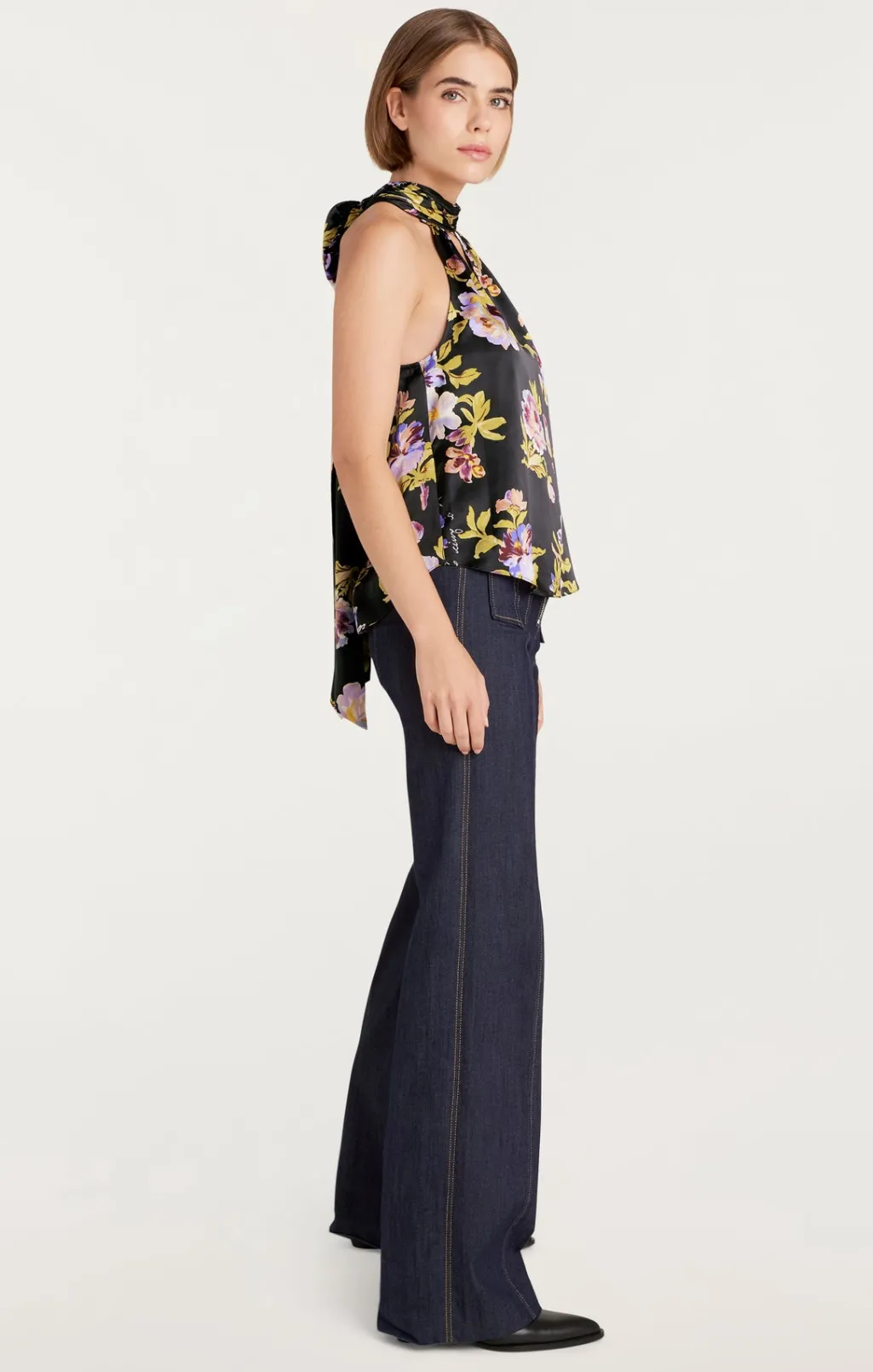 Cinq à Sept Harlow Top BlackMulti Sale