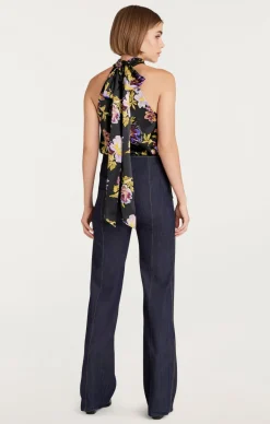 Cinq à Sept Harlow Top BlackMulti Sale