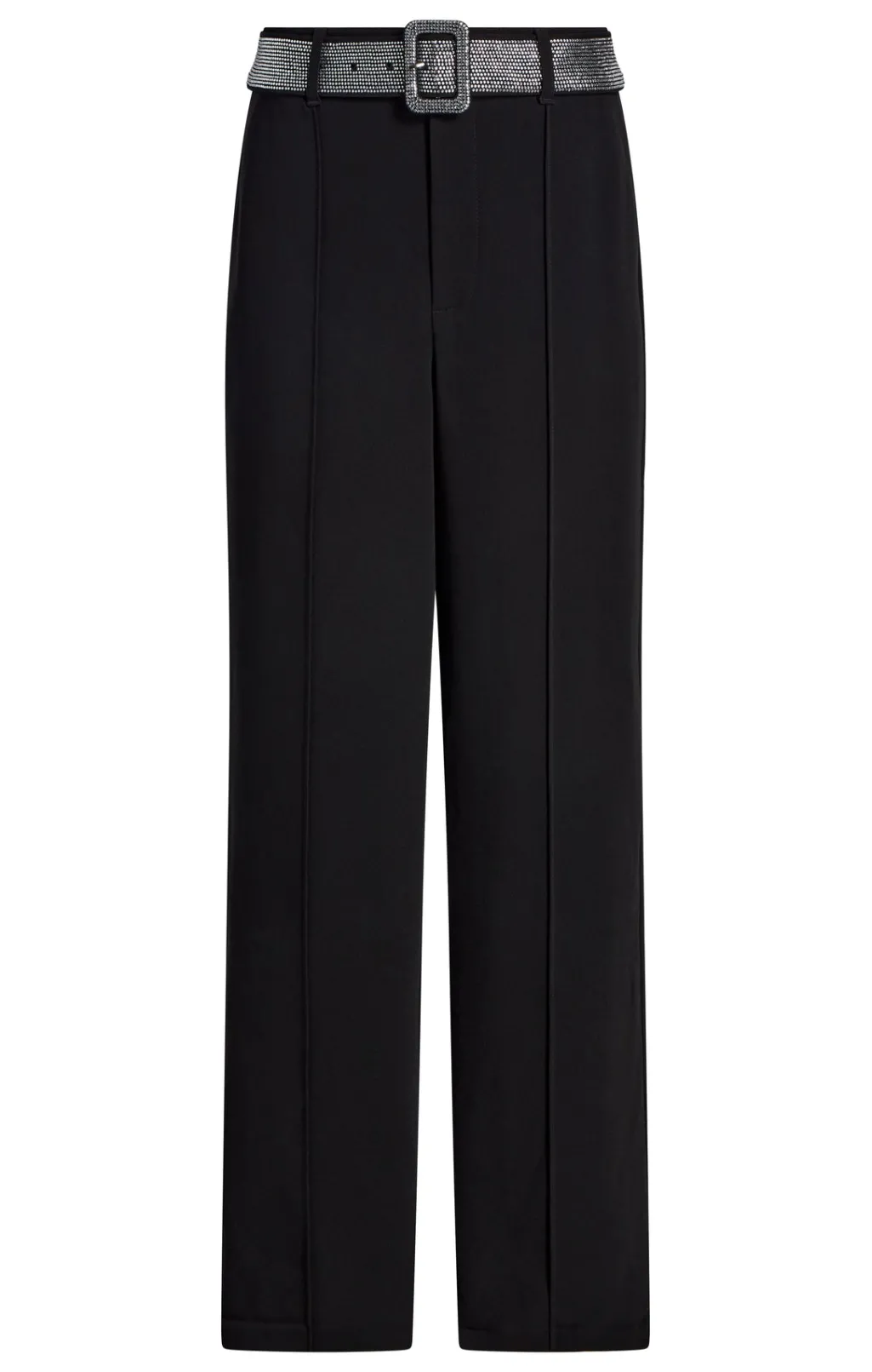 Cinq à Sept Heatset Belt Ester Pant Black