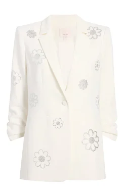 Cinq à Sept Heatset Daisies Khloe Blazer Ivory New