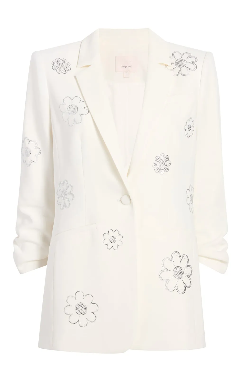 Cinq à Sept Heatset Daisies Khloe Blazer Ivory New