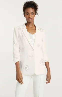 Cinq à Sept Heatset Daisies Khloe Blazer Ivory New