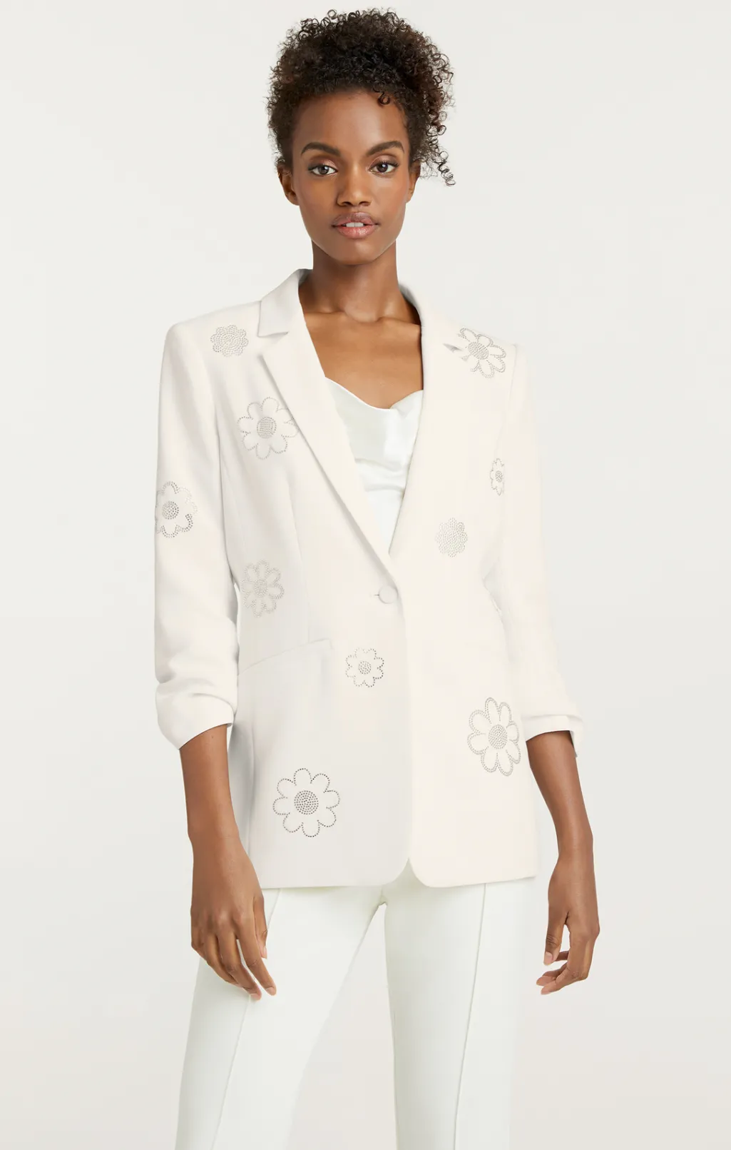 Cinq à Sept Heatset Daisies Khloe Blazer Ivory New