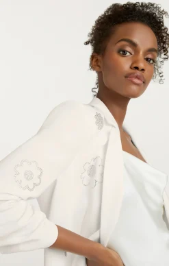 Cinq à Sept Heatset Daisies Khloe Blazer Ivory New