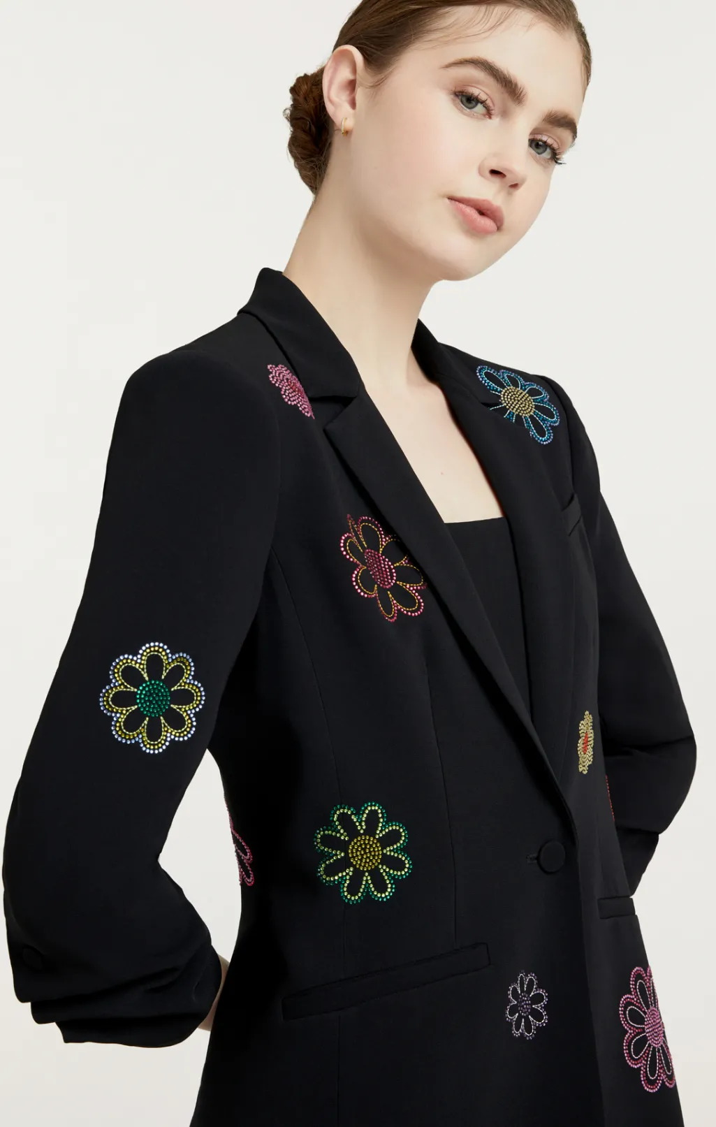 Cinq à Sept Heatset Daisies Khloe Blazer Black Best