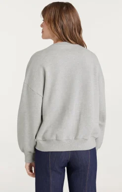 Cinq à Sept Heatset Smiley Joyeux Brandy Pullover HeatherGrey/Black Hot
