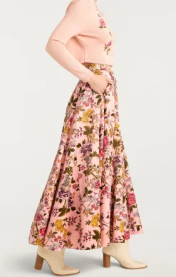 Cinq à Sept Hilda Skirt SoftPinkMulti Discount