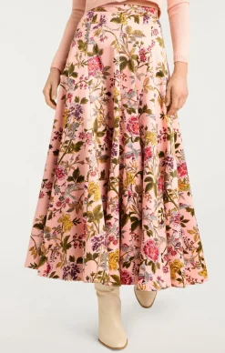 Cinq à Sept Hilda Skirt SoftPinkMulti Discount