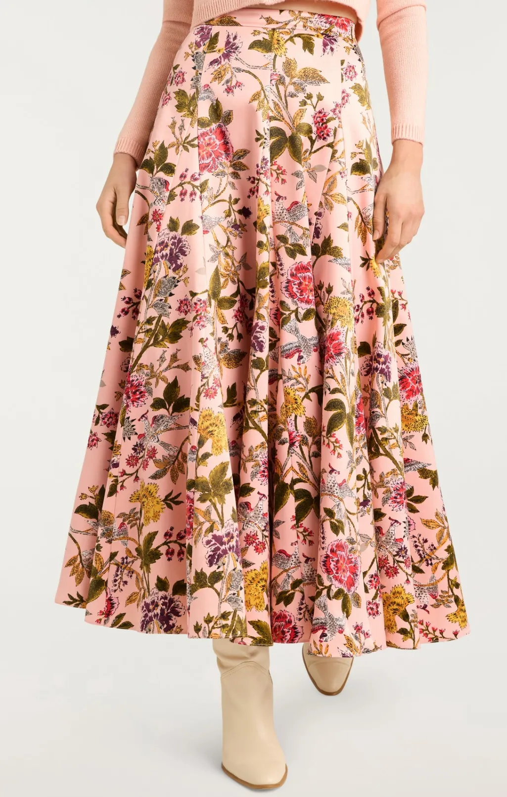 Cinq à Sept Hilda Skirt SoftPinkMulti Discount