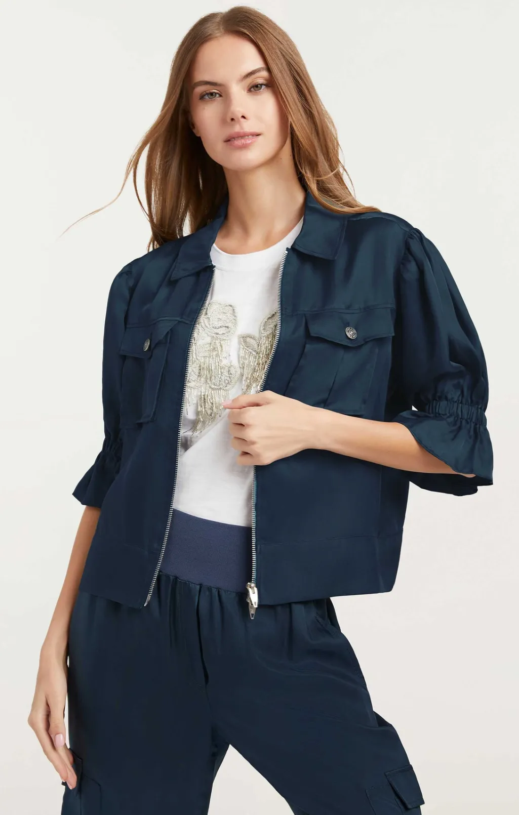 Cinq à Sept Holly Jacket PeacockBlue Hot