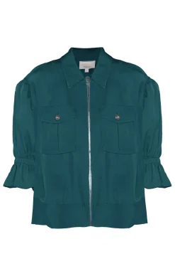Cinq à Sept Holly Jacket GreenOnyx Sale