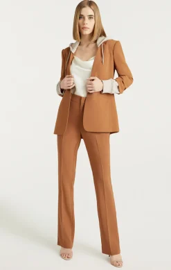 Cinq à Sept Hooded Khloe Blazer Cinnamon/Oatmeal Best