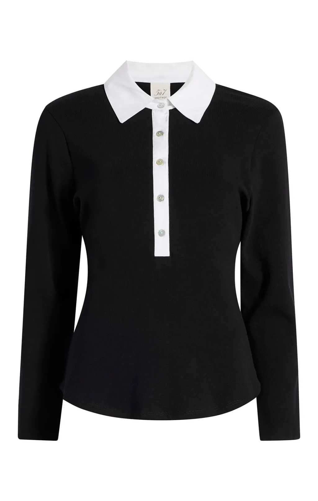 Cinq à Sept Jaden Top Black/white Sale