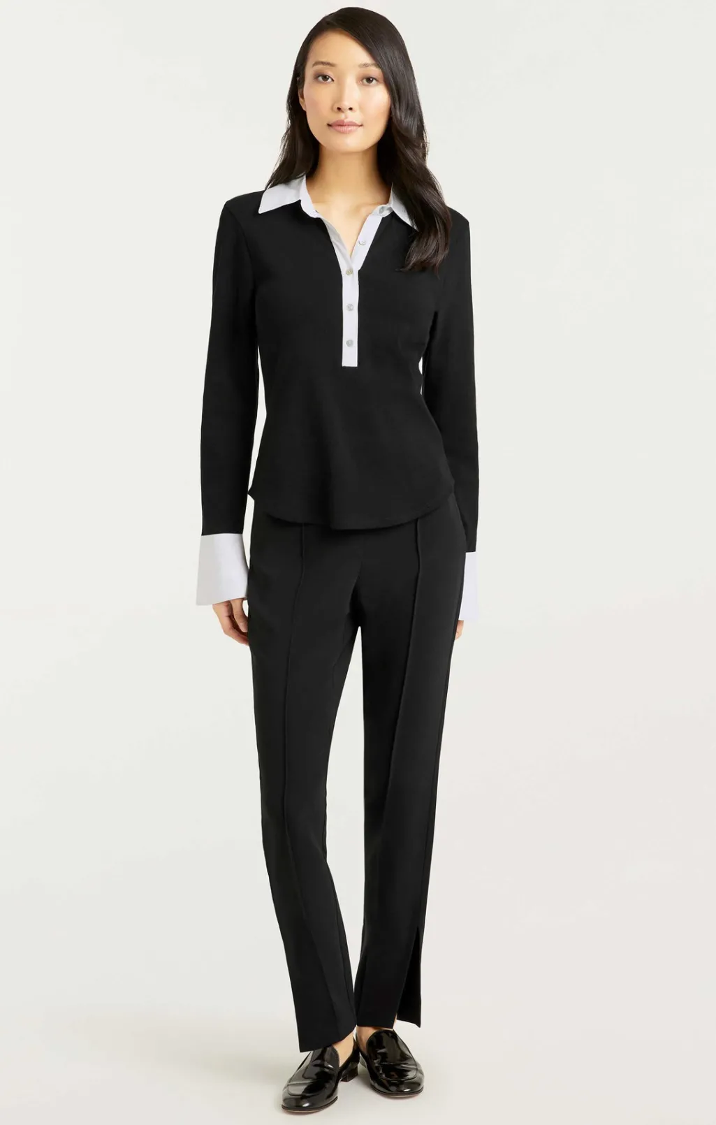 Cinq à Sept Jaden Top Black/white Sale
