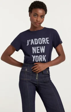 Cinq à Sept J'adore New York Tee Navy/white Best