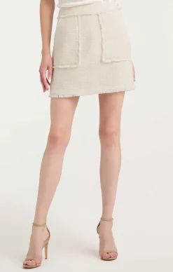 Cinq à Sept Jaycie Skirt Gardenia Outlet