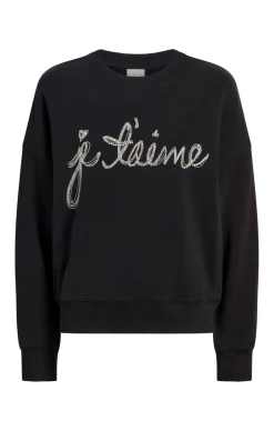 Cinq à Sept Je T'aime Chain Brandy Pullover Black Best