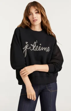 Cinq à Sept Je T'aime Chain Brandy Pullover Black Best