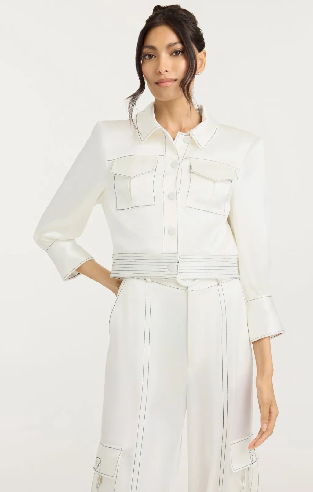 Cinq à Sept Jenson Jacket Ivory/black Clearance
