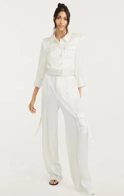 Cinq à Sept Jenson Jacket Ivory/black Clearance