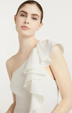 Cinq à Sept Jovette Dress Ivory Outlet