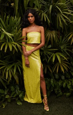 Cinq à Sept Jupiter Skirt FreshLime Clearance