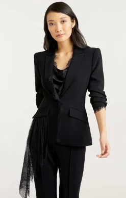 Cinq à Sept Keeves Blazer Black/Black Outlet