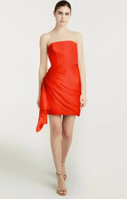 Cinq à Sept Kennith Dress CherryTomato Hot
