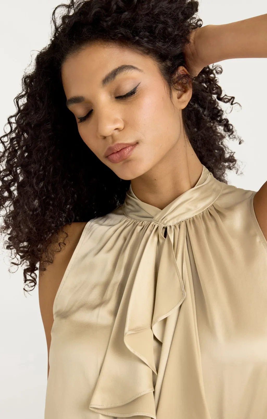 Cinq à Sept Keoni Top Khaki Hot