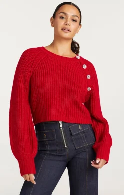 Cinq à Sept Keren Pullover RedCurrant Clearance