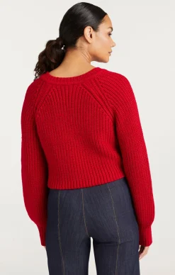 Cinq à Sept Keren Pullover RedCurrant Clearance