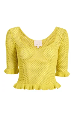Cinq à Sept Kerry Knit Top Pomelo Clearance