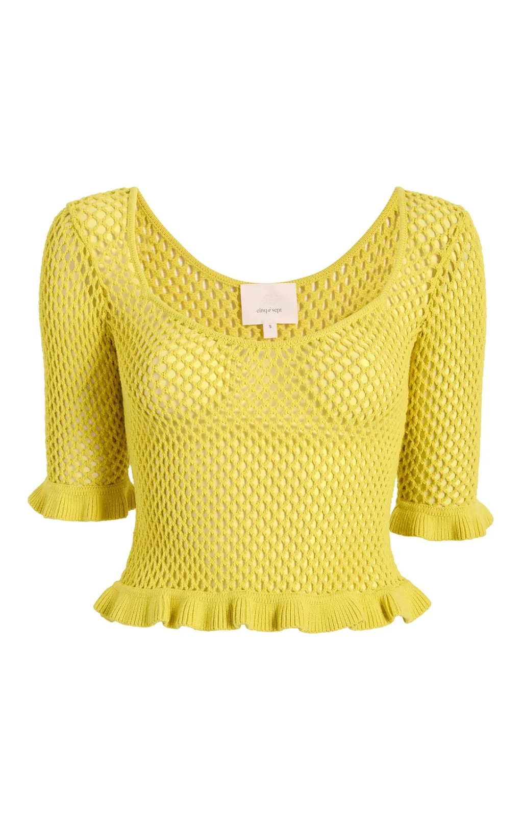 Cinq à Sept Kerry Knit Top Pomelo Clearance