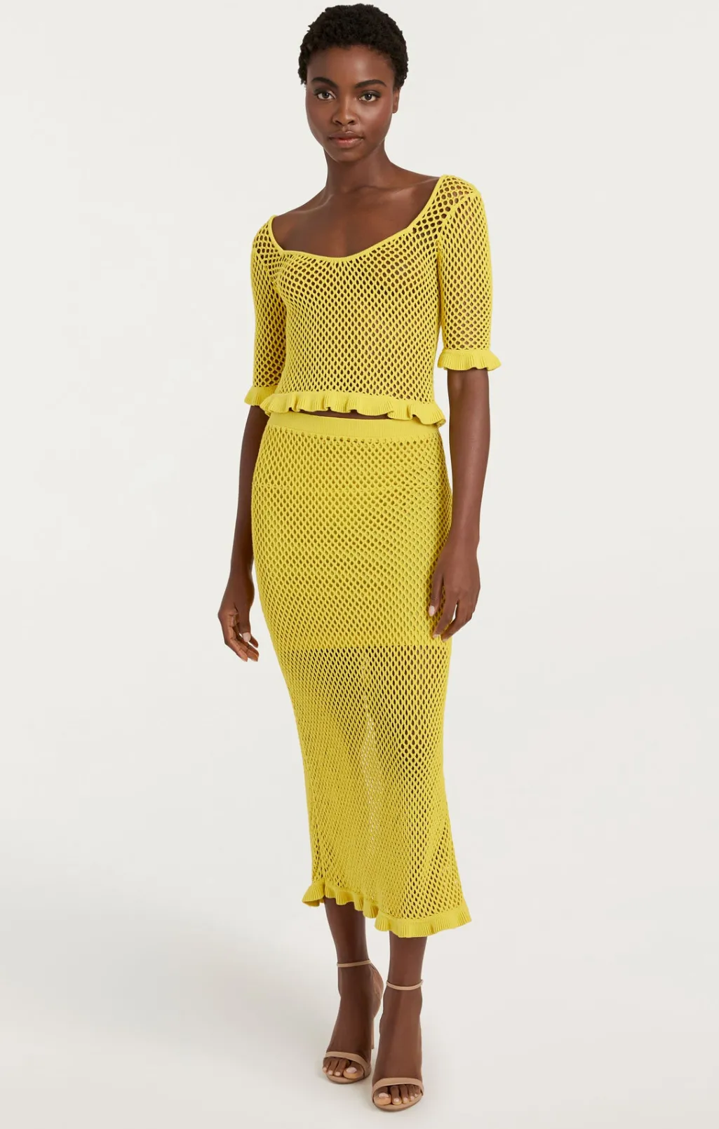 Cinq à Sept Kerry Knit Top Pomelo Clearance