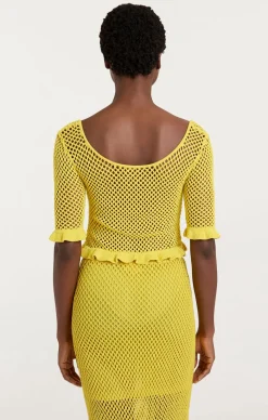 Cinq à Sept Kerry Knit Top Pomelo Clearance