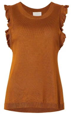 Cinq à Sept Knit Lenore Top Pecan Hot